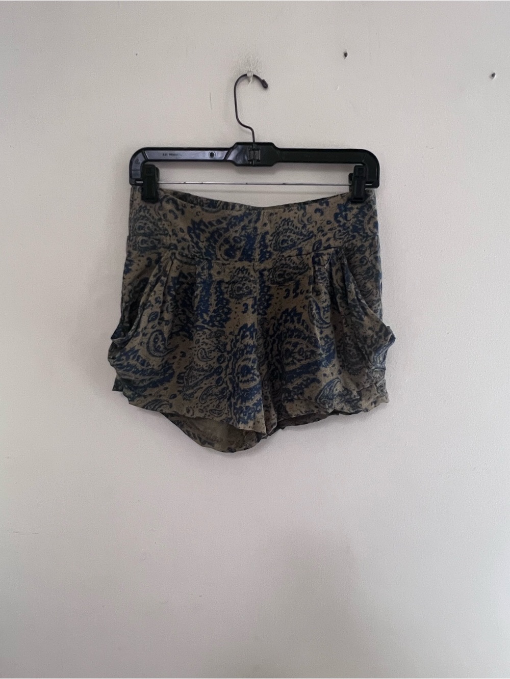 Free People Green & Blue Paisley Women's Shorts